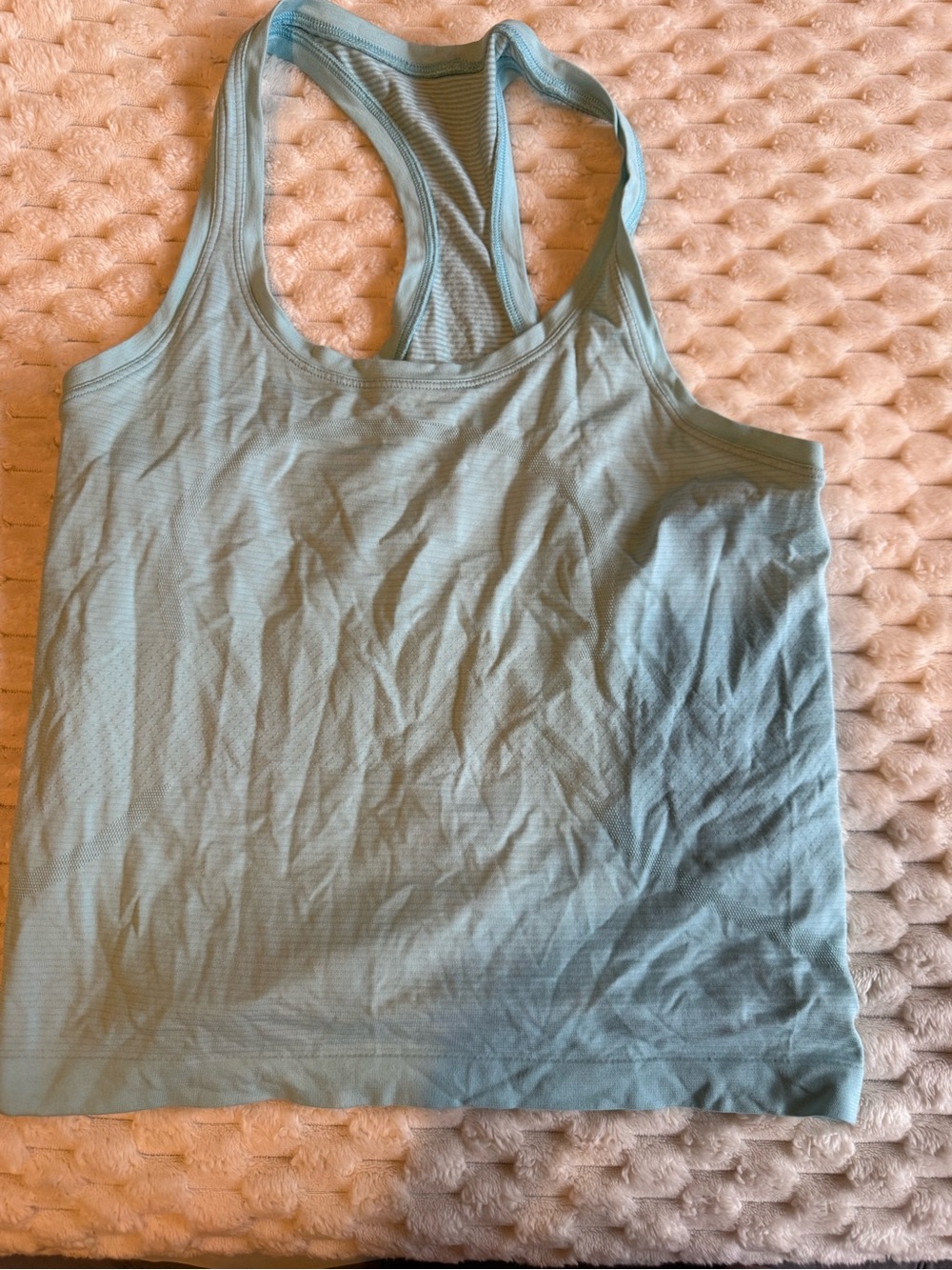 lululemon athletica Light Blue Racerback Performance Tank